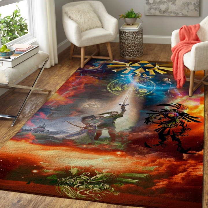 The Legend Of Zelda Gaming Rug Room Carpet Sport Custom Area Floor Home Decor