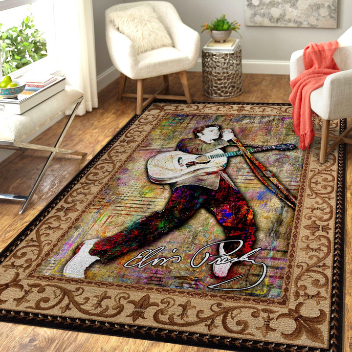 Prisley Elvis Rock Rug Room Carpet Sport Custom Area Floor Home Decor