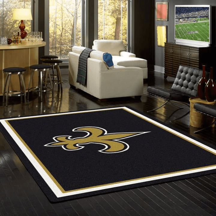 New Orleans Saints Nfl Rug Room Carpet Sport Custom Area Floor Home Decor