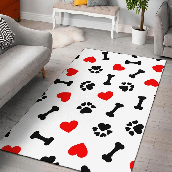 I Dog Area Rug Room Carpet Custom Area Floor Home Decor