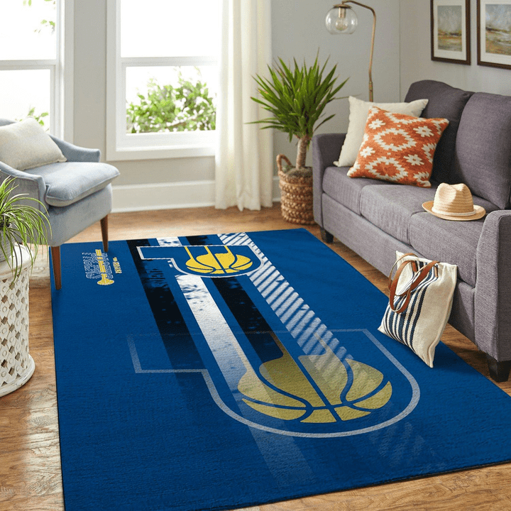 Indiana Pacers Nba Rug Room Carpet Sport Custom Area Floor Home Decor