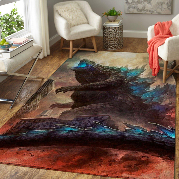 Godzilla Movie Rug Room Carpet Sport Custom Area Floor Home Decor