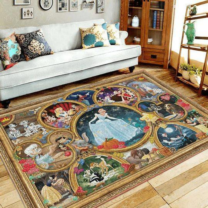 Disney Characters Rug Room Carpet Disney Custom Area Floor Home Decor