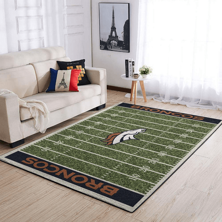 Denver Broncos NFL Football Rug Room Carpet Sport Custom Area Floor Home Decor