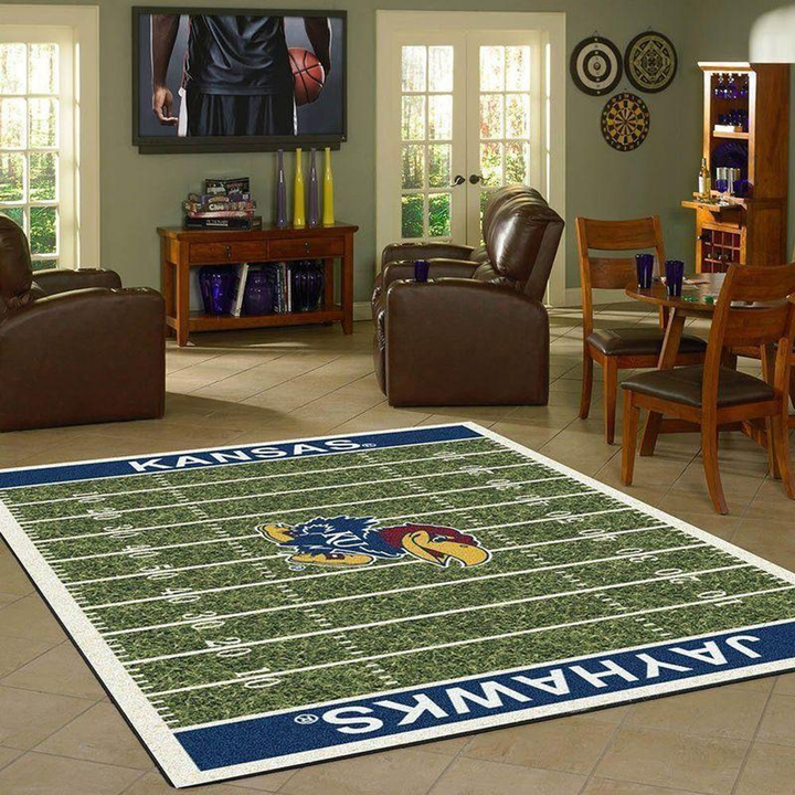 Kansas Jayhawks Football Rug Room Carpet Sport Custom Area Floor Home Decor