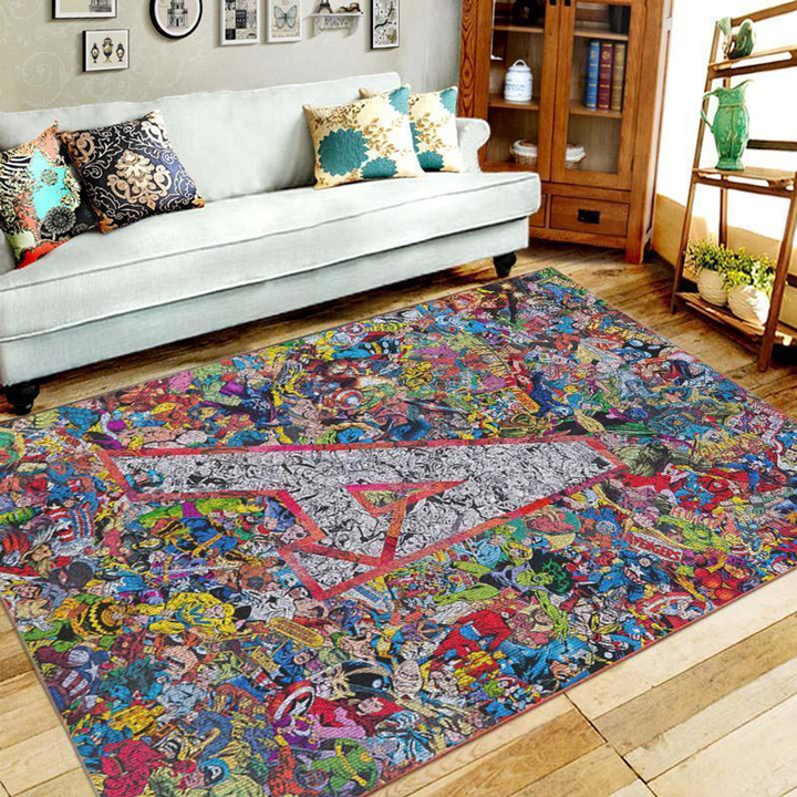 Avengers Area Rug Room Carpet Custom Area Floor Home Decor