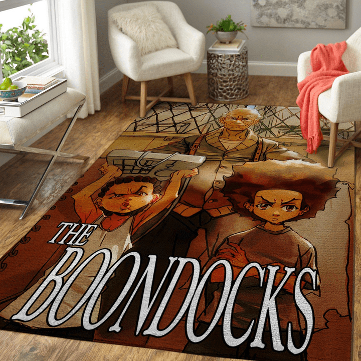 The Boondocks Cartoon Series Tv Movies Shows Rug Room Carpet Custom Area Floor Home Decor