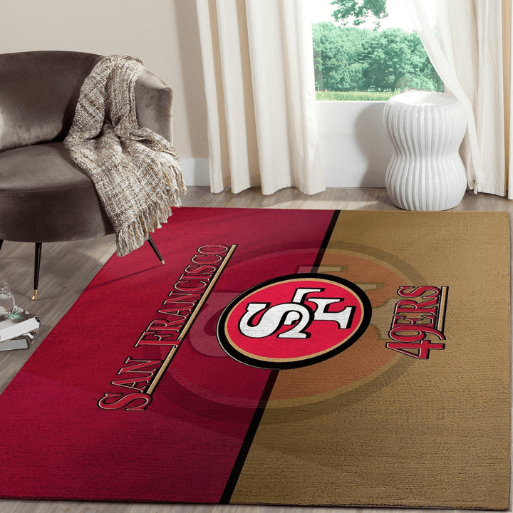 Rug San Francisco 49Ers Nfl Football Rug Room Carpet Sport Custom Area Floor Home Decor Rug