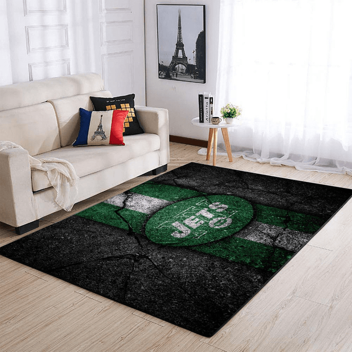 New York Jets Nfl Football Rug Room Carpet Sport Custom Area Floor Home Decor