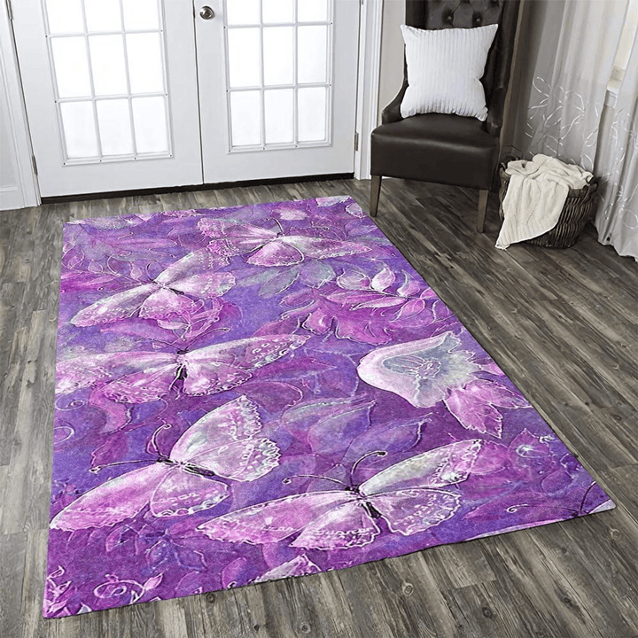 Butterfly Rug Room Carpet Sport Custom Area Floor Home Decor