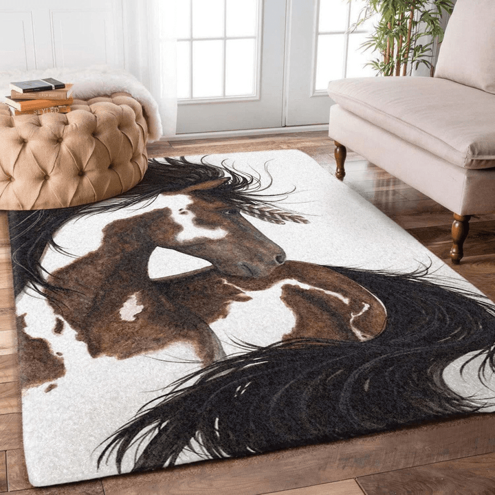 Horse Area Rug Room Carpet Custom Area Floor Home Decor