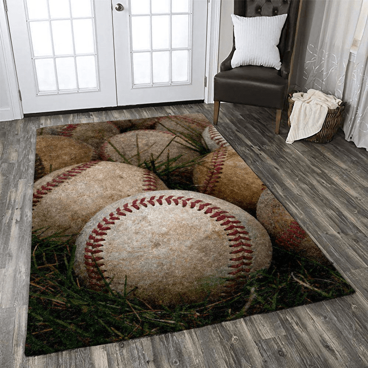Baseball Area Rug Room Carpet Custom Area Floor Home Decor