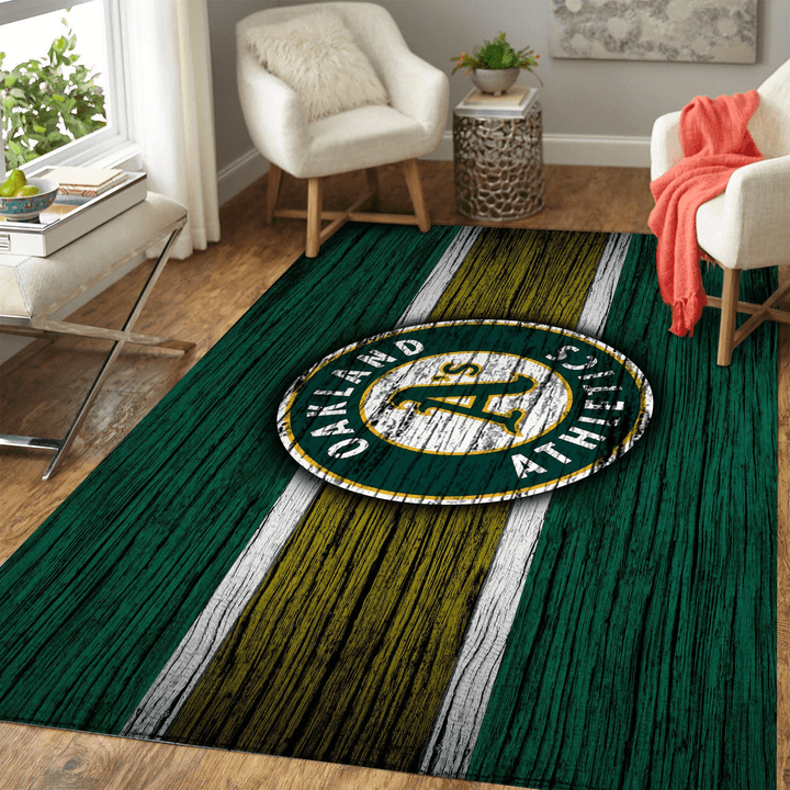 Oakland Athletics Mlb Rug Room Carpet Sport Custom Area Floor Home Decor