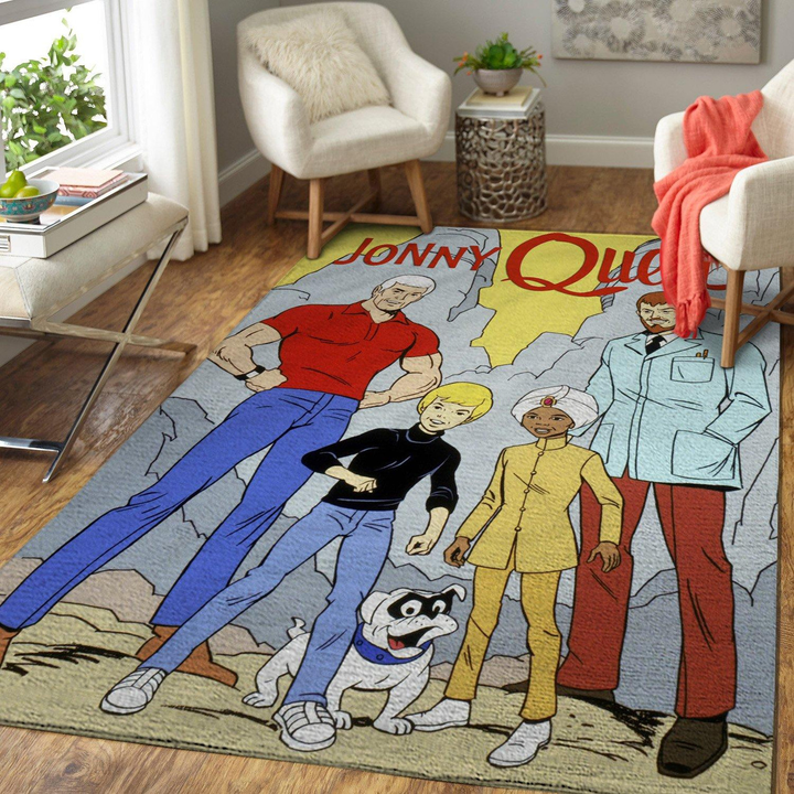 Jonny Quest Cartoon Series Tv Movies Shows Rug Room Carpet Custom Area Floor Home Decor Rug