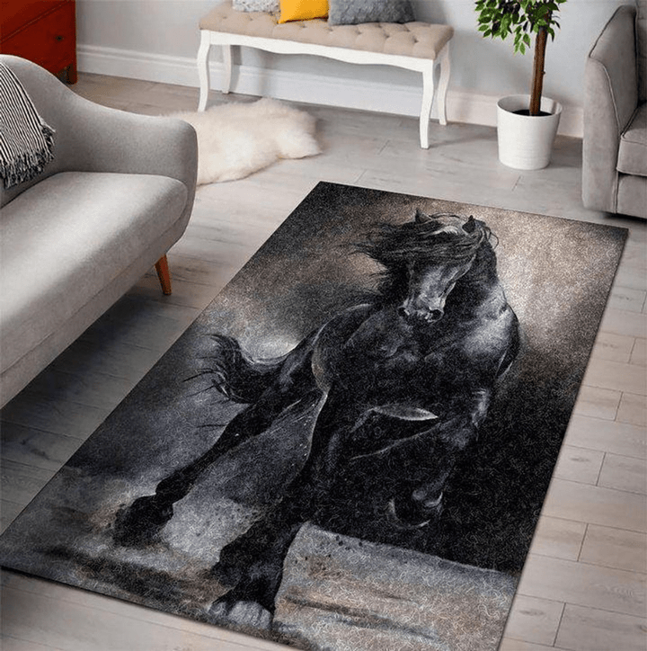 Horse Animal Rug Room Carpet Sport Custom Area Floor Home Decor
