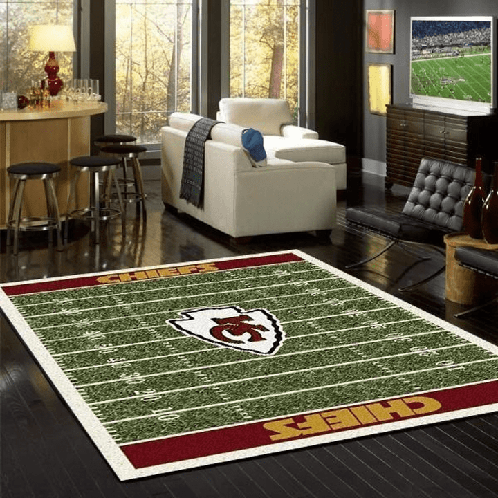 Kansas City Chiefs, Nfl, Football, Area Rug Room Carpet Custom Area Floor Home Decor