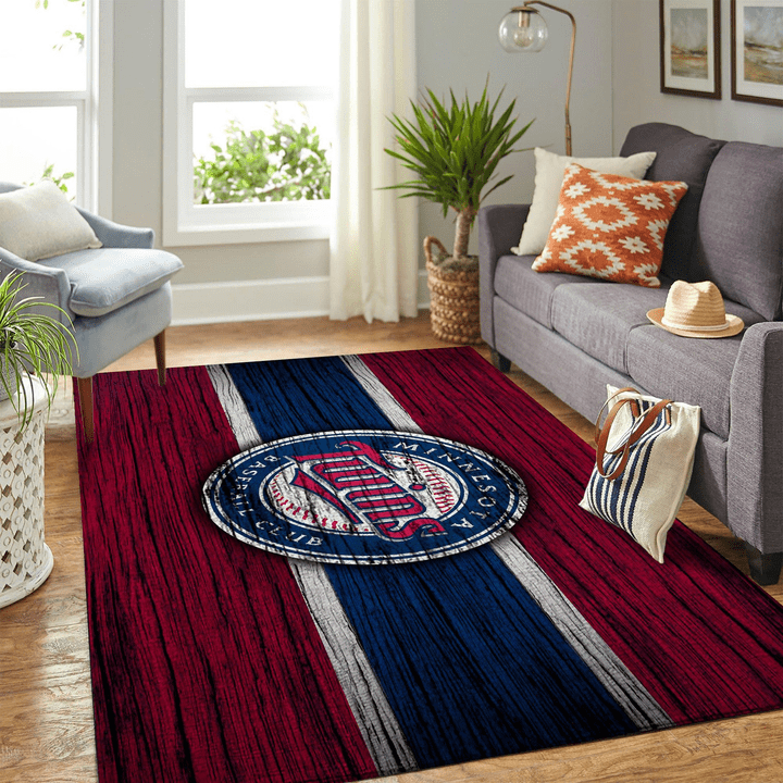 Minnesota Twins Mlb Rug Room Carpet Sport Custom Area Floor Home Decor