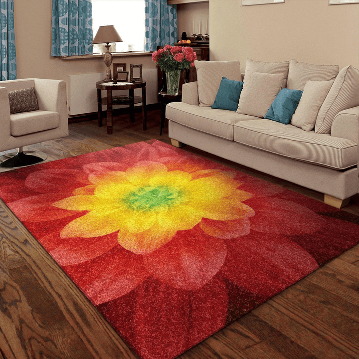 Flower Rug Room Carpet Sport Custom Area Floor Home Decor