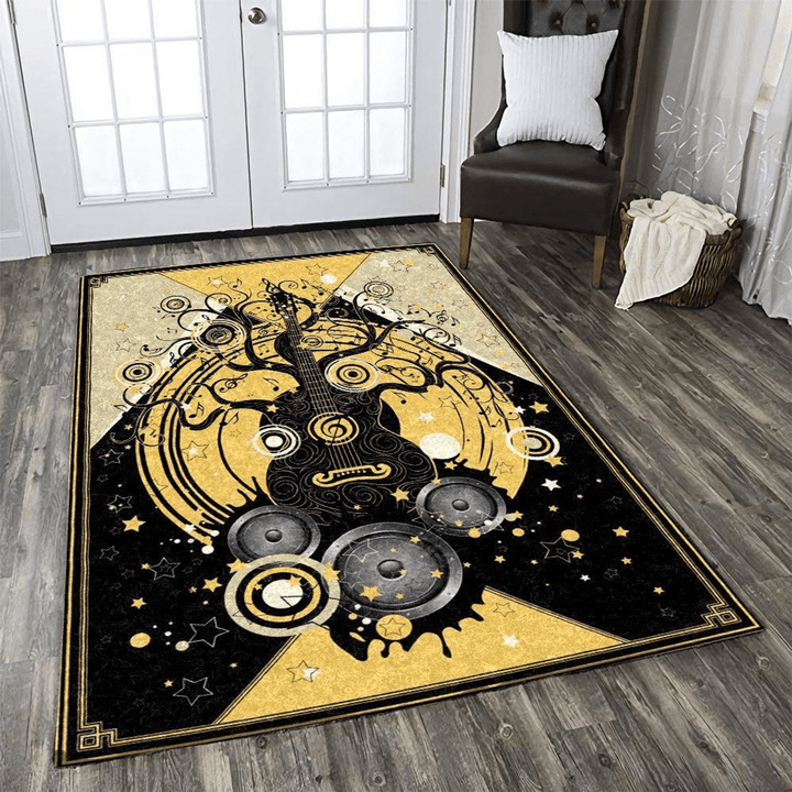 Guitar Area Rug Room Carpet Custom Area Floor Home Decor