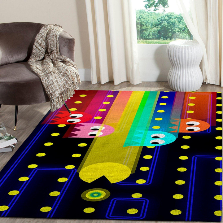 Pacman Rug Room Carpet Sport Custom Area Floor Home Decor