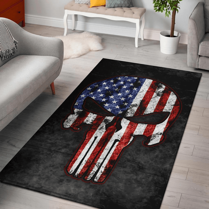 Punisher Movie Rug Room Carpet Sport Custom Area Floor Home Decor