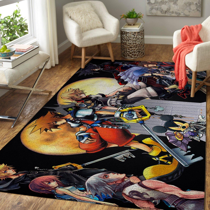 Kingdom Hearts Gaming Rug Room Carpet Sport Custom Area Floor Home Decor