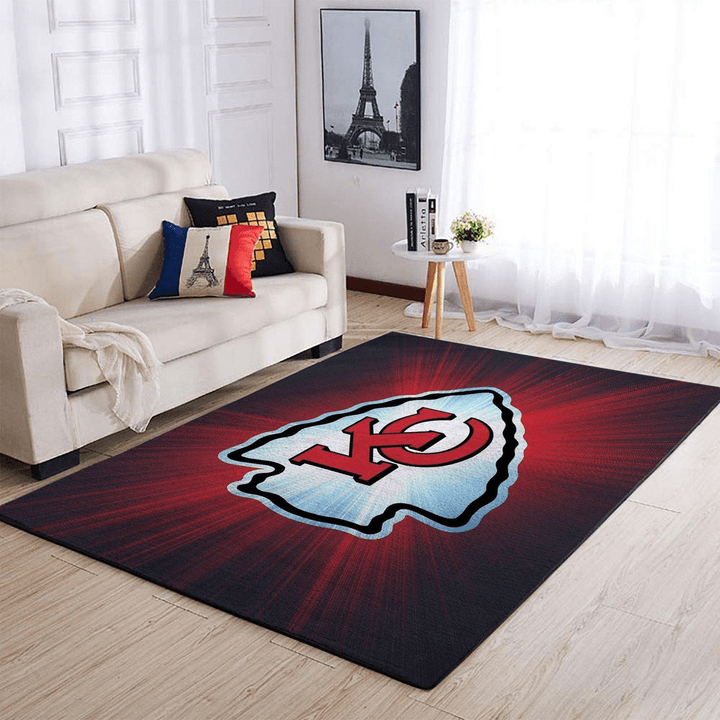 Kansas City Chiefs Nfl Football Rug Room Carpet Sport Custom Area Floor Home Decor