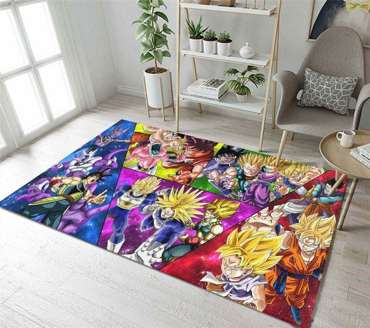 Dragon Ball Anime Manga Rug Room Carpet Sport Custom Area Floor Home Decor