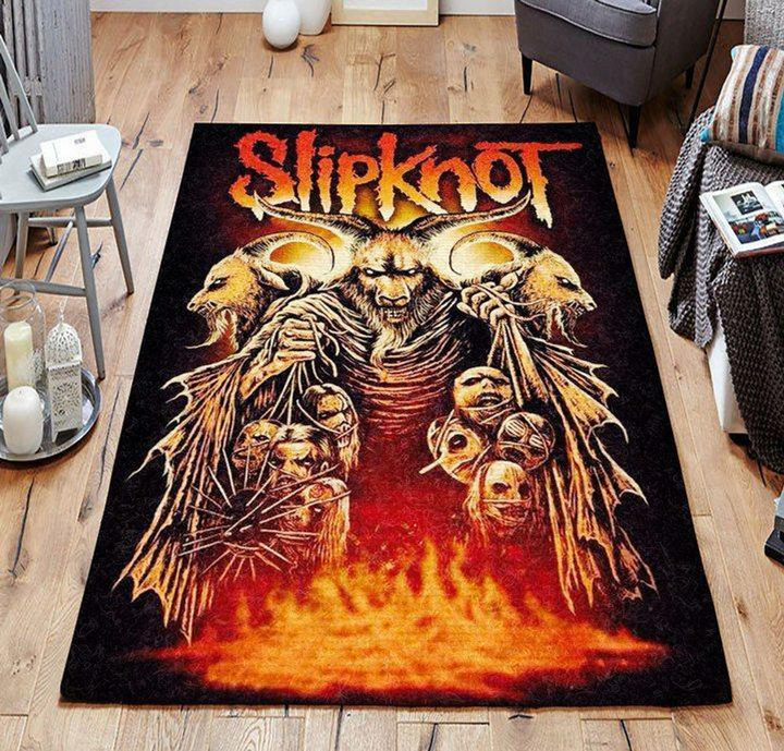 Slipknot Music Rock Band Rug Room Carpet Sport Custom Area Floor Home Decor