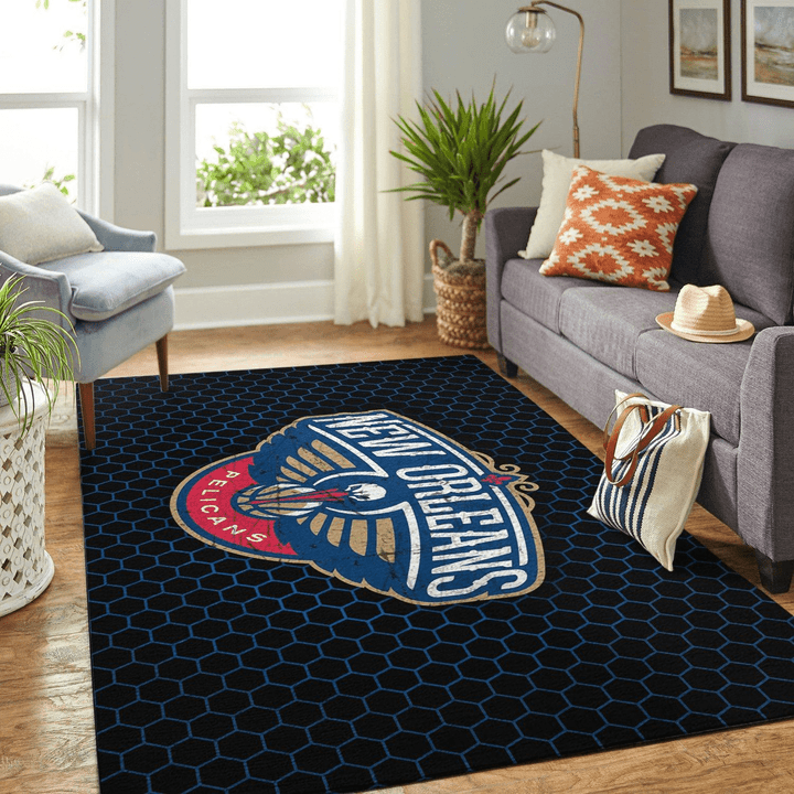 New Orlean Pelicans Nba Rug Room Carpet Sport Custom Area Floor Home Decor