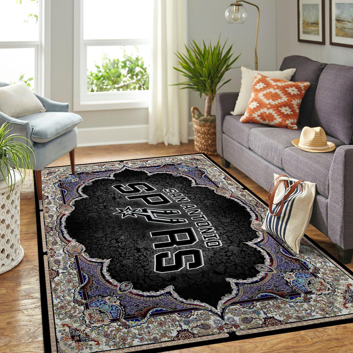 San Antonio Spurs Nba Rug Room Carpet Sport Custom Area Floor Home Decor