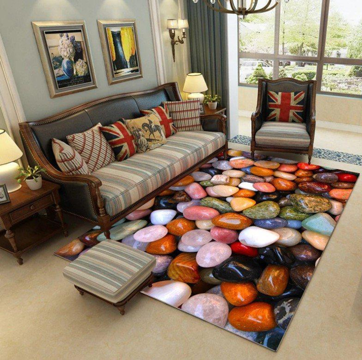 Stone Color Area Rug Room Carpet Custom Area Floor Home Decor