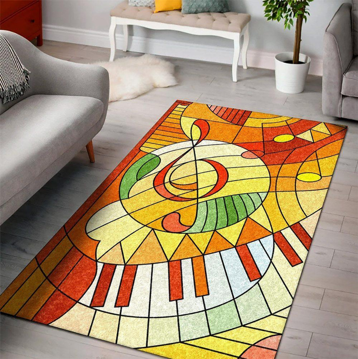 Music Area Rug Room Carpet Custom Area Floor Home Decor