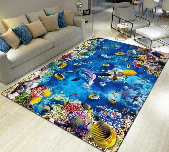 Marine Area Rug Room Carpet Custom Area Floor Home Decor