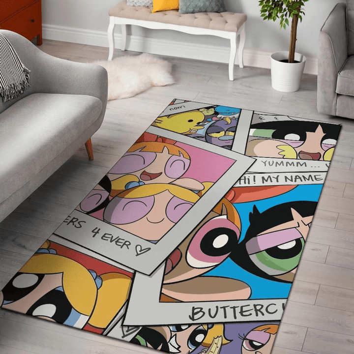 The Powerpuff Girls Area Rug Room Carpet Custom Area Floor Home Decor