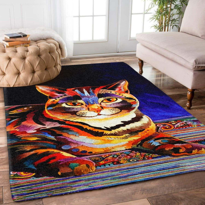 Cat Area Rug Room Carpet Custom Area Floor Home Decor