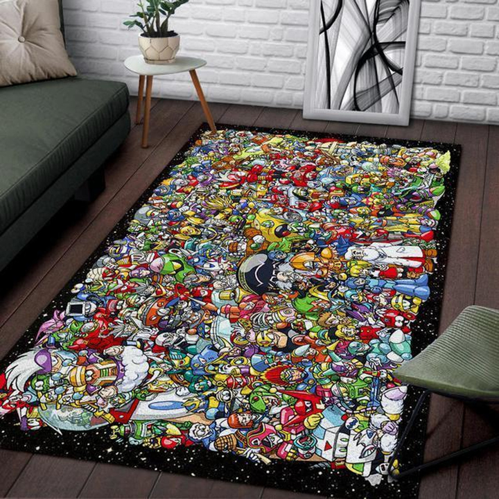 Megaman Area Rug Room Carpet Custom Area Floor Home Decor