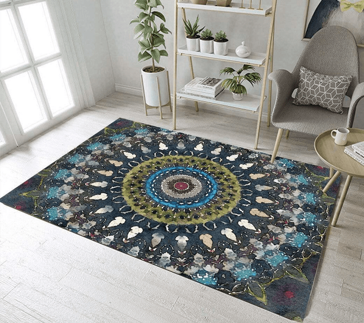 Mandala Area Rug Room Carpet Custom Area Floor Home Decor