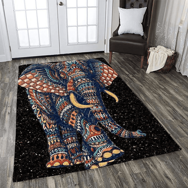 Elephant Area Rug Room Carpet Custom Area Floor Home Decor