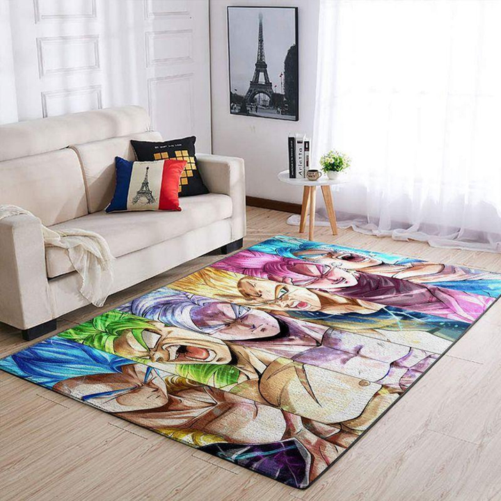 Dragon Ball Area Rug Room Carpet Custom Area Floor Home Decor