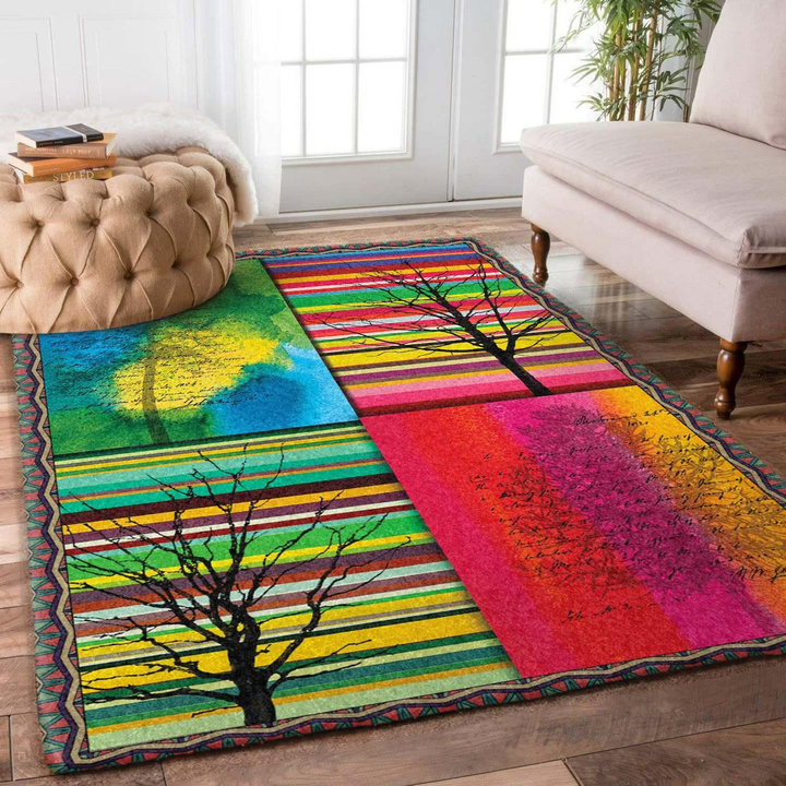 Seasons Area Rug Room Carpet Custom Area Floor Home Decor