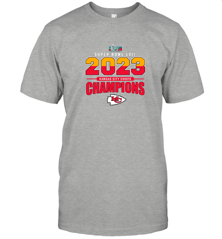 Kansas City Chiefs - Super Bowl Championship 2023 Unisex 2D T-Shirt 2 Side V4