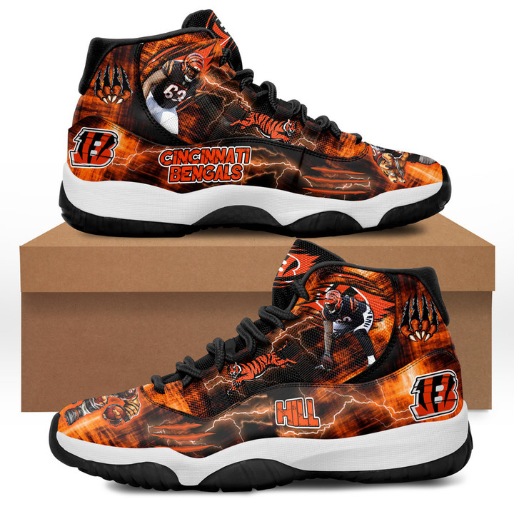 Cincinnati Bengals - Trey Hill Jordan 11 Shoes V1
