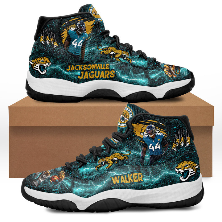 Jacksonville Jaguars - Travon Walker Jordan 11 Shoes V1