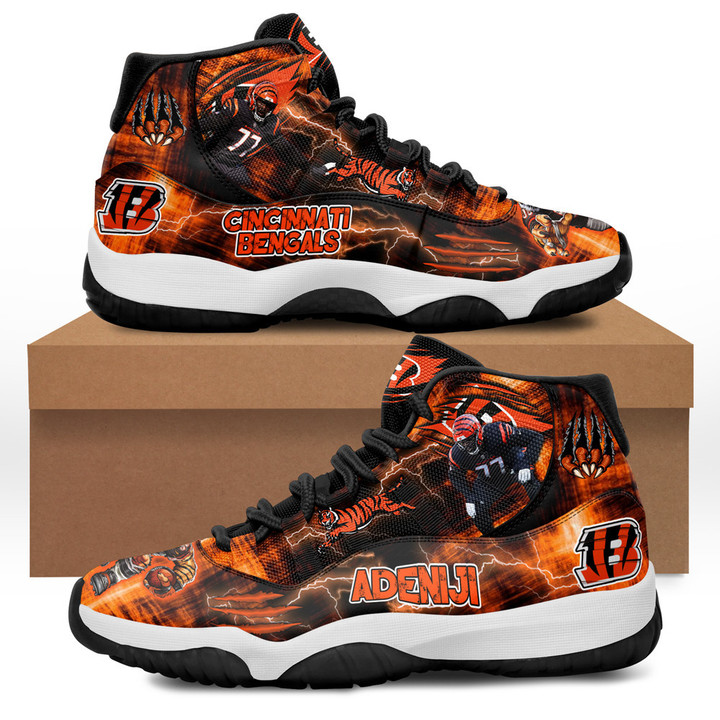 Cincinnati Bengals - Hakeem Adeniji Jordan 11 Shoes V1