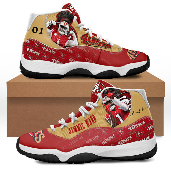 San Francisco 49ers - Jimmie Ward Jordan 11 Shoes V1