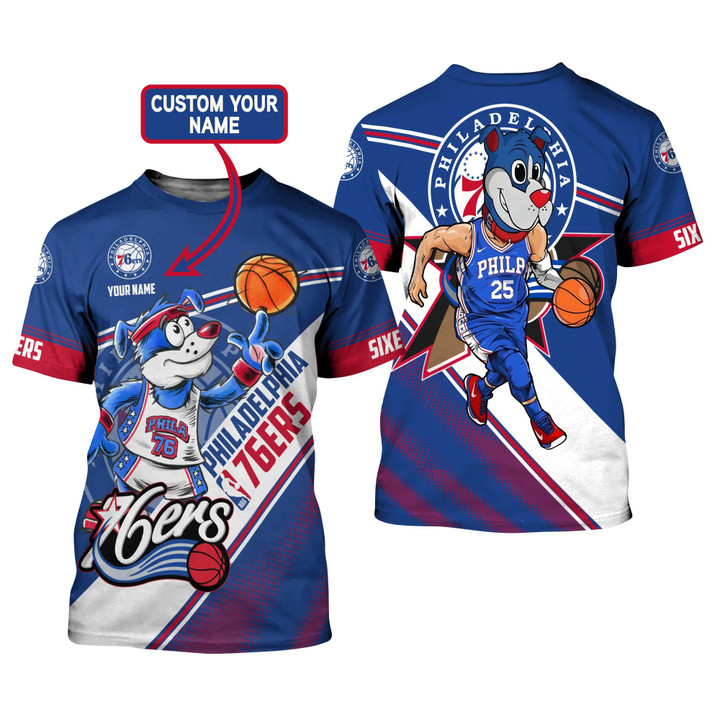 Philadelphia 76ers - National Basketball Association 2023 Unisex Customize 3D T-Shirt V1