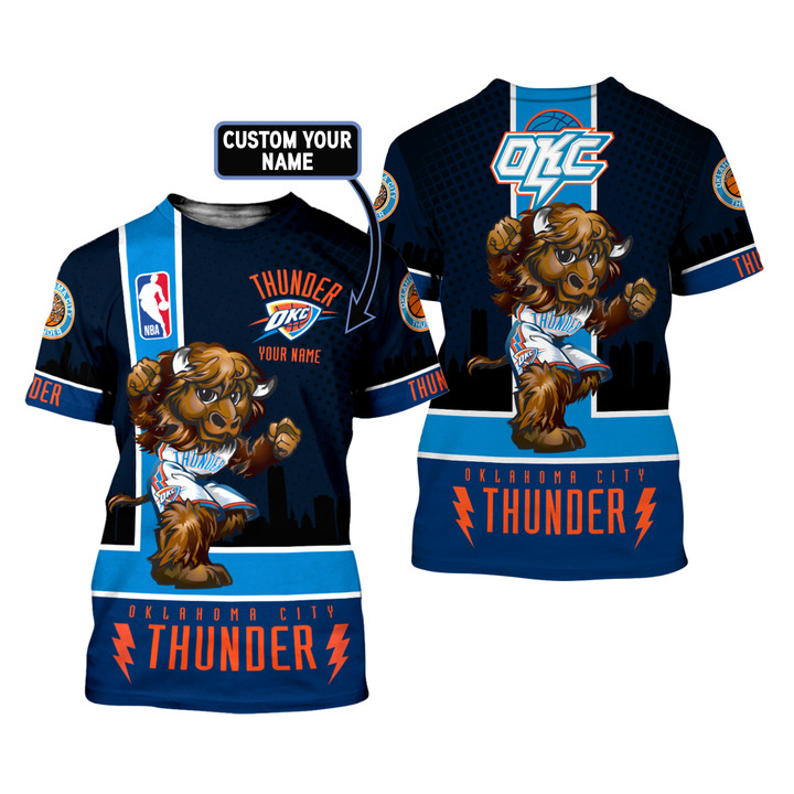 Oklahoma City Thunder - National Basketball Association 2023 Unisex Customize 3D T-Shirt V1