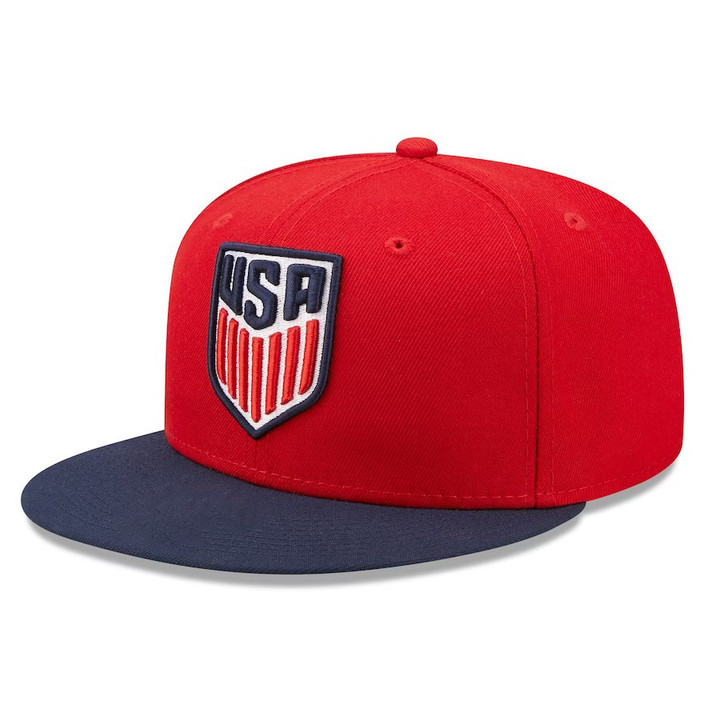USA Baseball National Team Red Snapback Hat