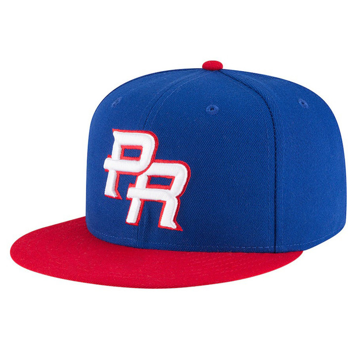 Puerto Rico Baseball National Team Blue Red Snapback Hat